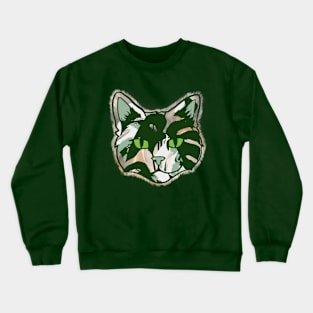 Camo Kitty Crewneck Sweatshirt